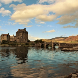 Eilean Donan Castle in the western Highlands of Scotland framed photograph print